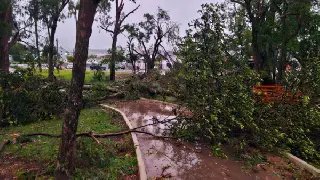 Vendaval causa estragos em município do Oeste de SC e deixa rastro de destruição  - 1