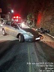 Motociclista fica gravemente ferido no acidente com carro na Primeiro de Maio - 1
