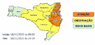 Defesa Civil alerta para risco de temporais e alagamentos - 1