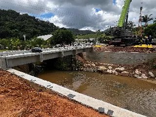 Nova ponte na Limeira tem vigas instaladas - 5