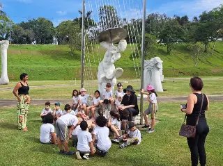 Estudantes da escola João Hassmann visitam Parque das Esculturas - 1