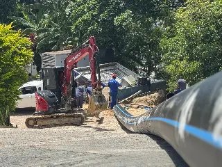 Com duas frentes de trabalho, instalação da nova adutora do Samae avança - 4