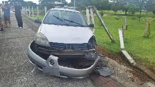 Condutora perde o controle do veículo e sofre acidente na SC-412 - 1