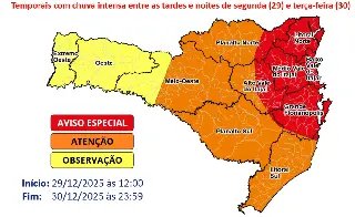 Defesa Civil emite aviso especial para temporais em todas as regiões - 1