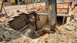 Rompimento de adutora pode causar falta de água na Primeiro de Maio - 1
