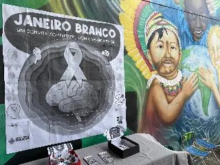 CAPS e Consultório de Rua promovem ação do Janeiro Branco na Praça da Cidadania - 2