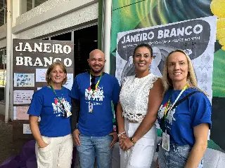 CAPS e Consultório de Rua promovem ação do Janeiro Branco na Praça da Cidadania - 3