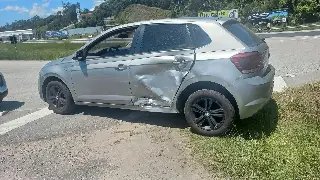 Colisão é registrada na Rodovia Antônio Heil - 2