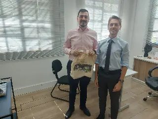 Secretaria de Fazenda de Brusque recebe presidente do CRA-SC - 1