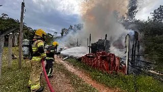 Cachorro amarrado em banheiro é salvo por bombeiros durante incêndio - 3