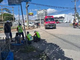 (VIDEO) Motociclista fica ferida após colisão no bairro Dom Joaquim - 1