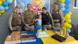 PMs de SC e PR unem forças para realizar sonho de menina na divisa dos estados - 2