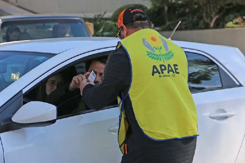 APAE de Brusque arrecadou   R$ 36.745,26 com pedágio