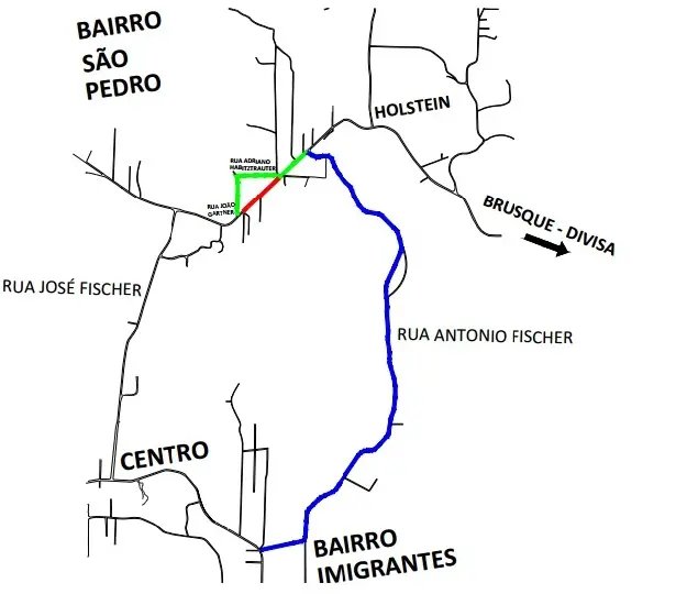  Mesmo proibidos, caminhões trafegam por desvio em Guabiruba