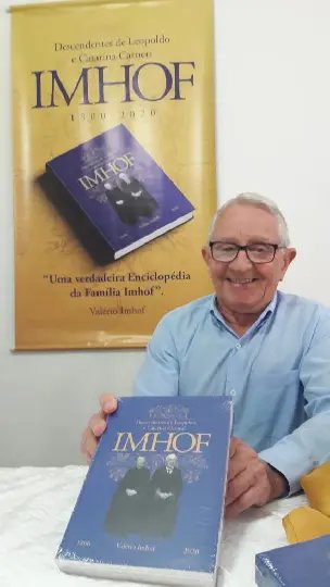 Seu Val&eacute;rio lan&ccedil;a livro com biografia da fam&iacute;lia Imhof