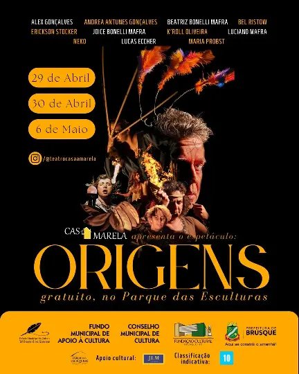 Teatro Casa Amarela apresenta espet&aacute;culo gratuito no Parque das Esculturas