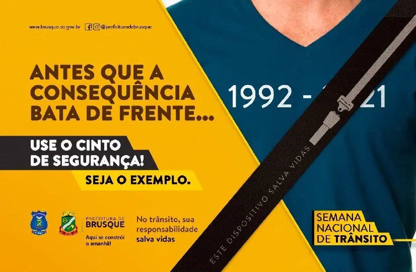 Semana de tr&acirc;nsito abordou tema: &ldquo;No Tr&acirc;nsito, Sua Responsabilidade Salva Vidas&rdquo;