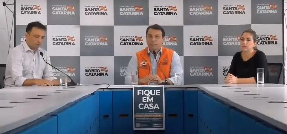 Governador divulga exist&ecirc;ncia do segundo caso de Coronav&iacute;rus, em Brusque
