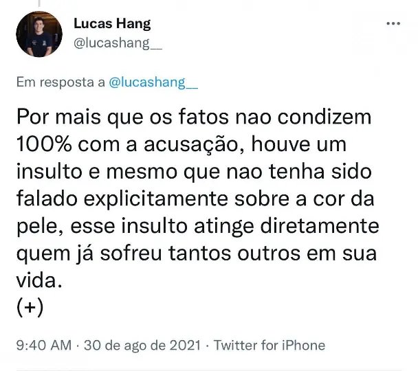 Filho de Luciano Hang critica tipo de resposta dada pelo Brusque ao caso do suposto racismo