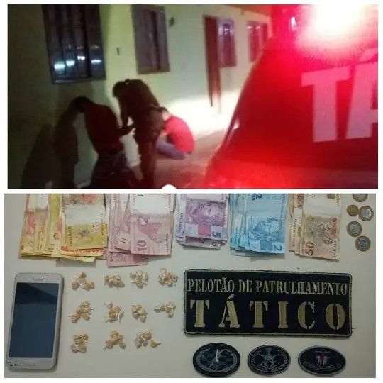 Ponto de drogas é fechado pela PM no Azambuja