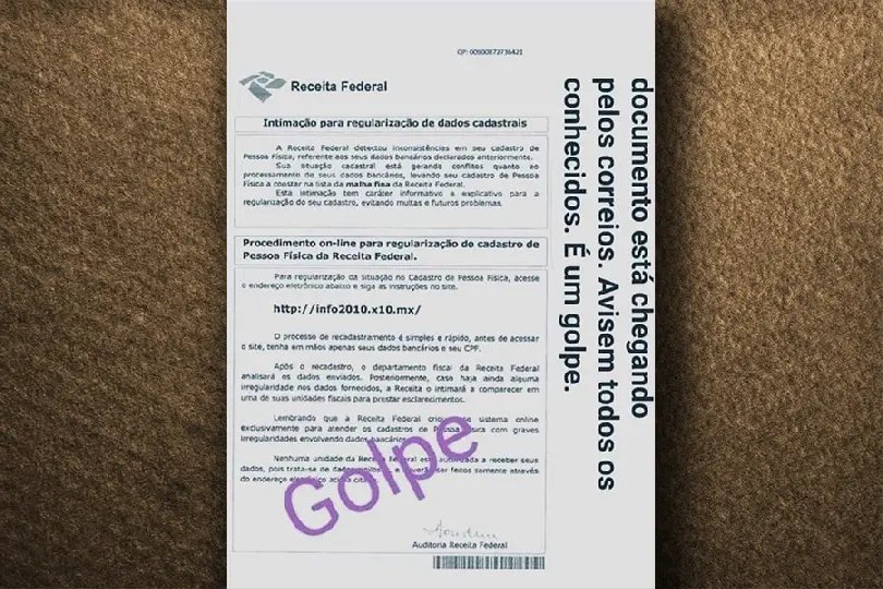 RF alerta para retorno de fraude via correspond&ecirc;ncia