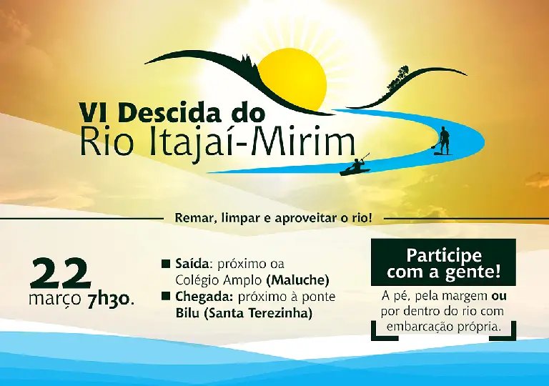Últimos dias para se inscrever para a Descida do Rio Itajaí Mirim