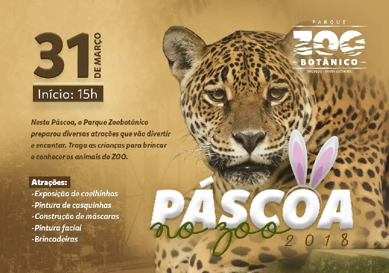 Parque Zoobotânico promove programação de Páscoa