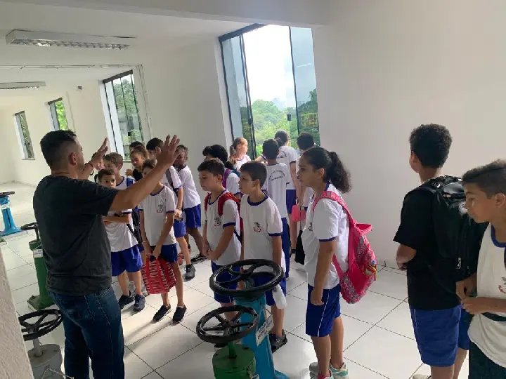 Samae recebe visita de estudantes da escola Arthur Wippel de Guabiruba