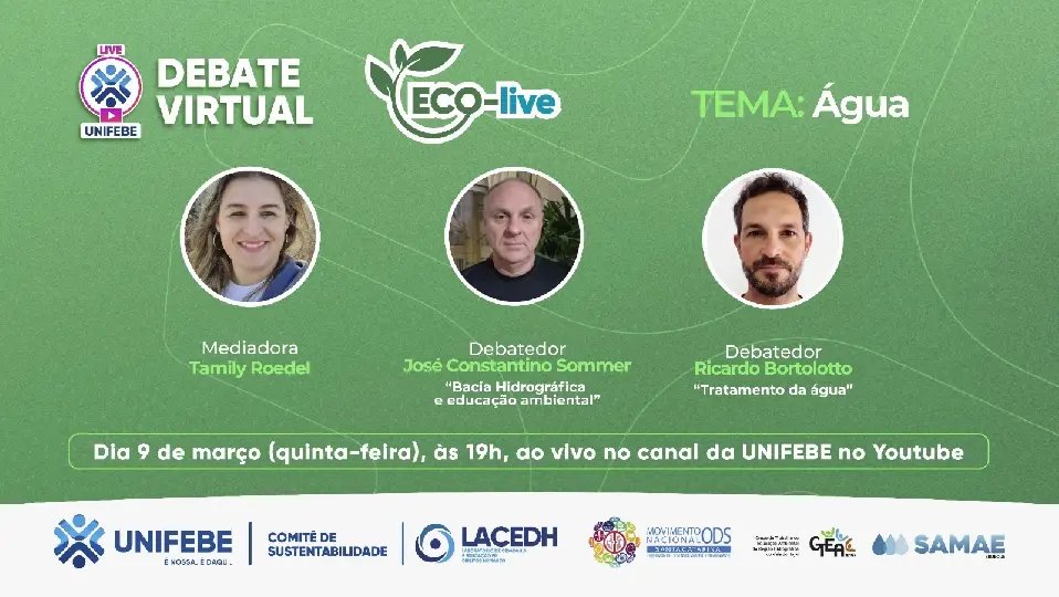Samae participa de Eco-Live organizada pela Unifebe