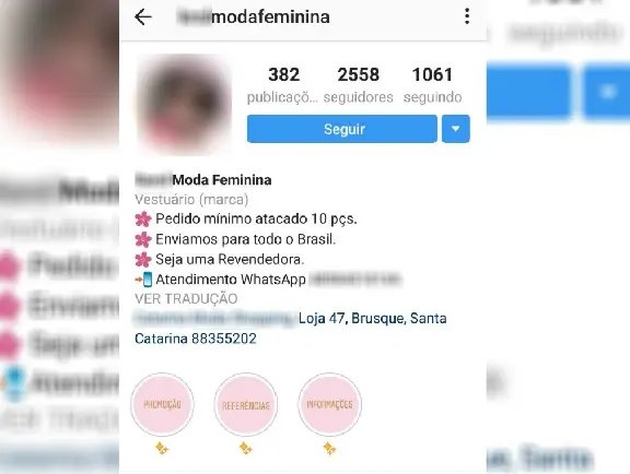 Endereço de loja brusquense era utilizado para estelionato em rede social