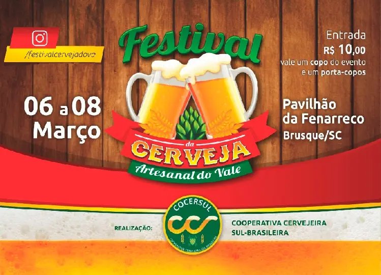1&ordm; Festival de Cerveja Artesanal do Vale 