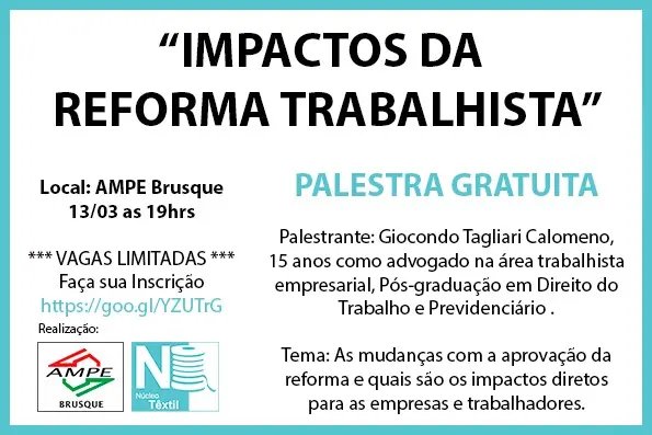 AmpeBr realiza palestra sobre os impactos da Reforma Trabalhista