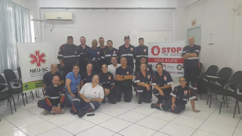 Equipe do Samu de Brusque passa por capacita&ccedil;&atilde;o sobre hemorragia grave