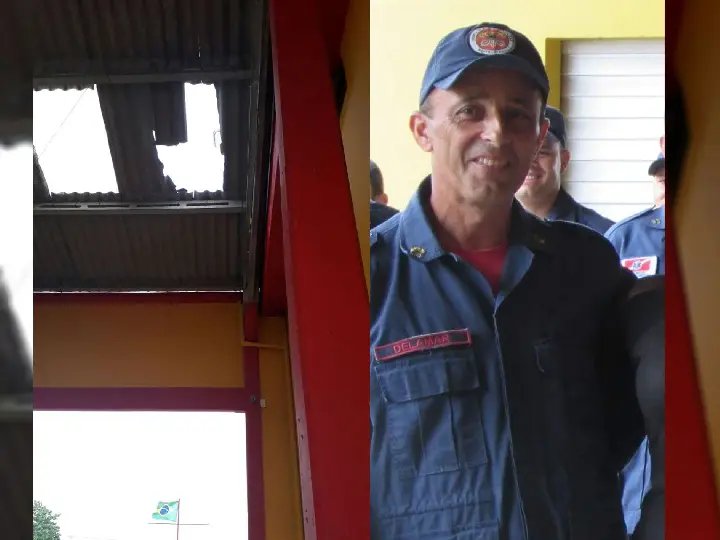 Sargento dos Bombeiros de Tijucas morre após queda de telhado