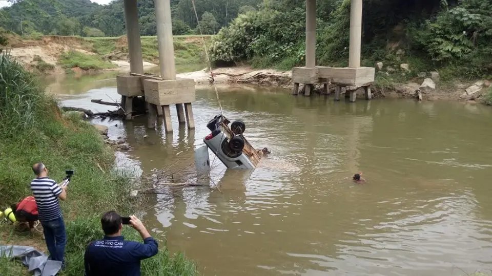 Homem é encontrado morto em carro submerso