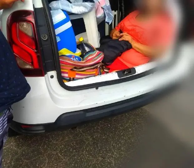 Genro coloca sogra no porta- malas