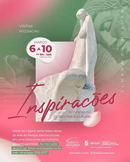 Parque das Esculturas promove visita guiada em homenagem ao Dia da Mulher