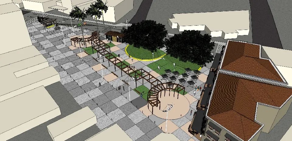 Projeto de revitalização da Praça Barão de Schneeburg é apresentado para entidades 