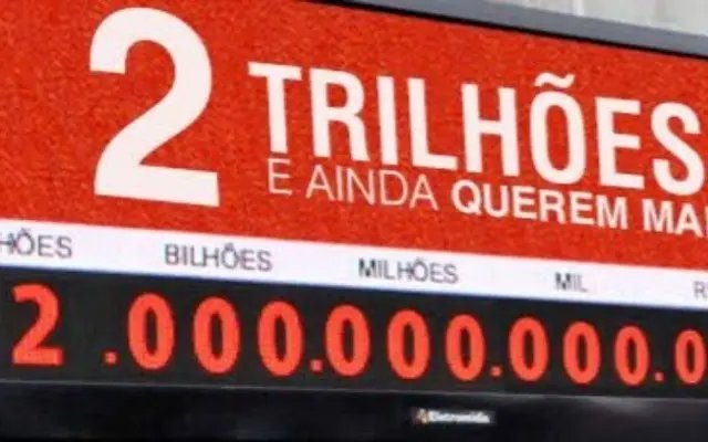 Brasileiros pagaram R$ 2 trilhões aos governos