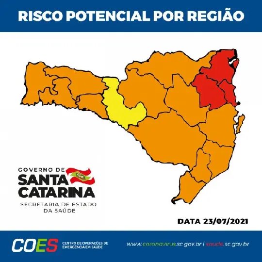 Santa Catarina apresenta melhora na Matriz de Risco 