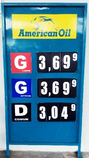Gasolina à R$ 3,69 o litro em Guabiruba