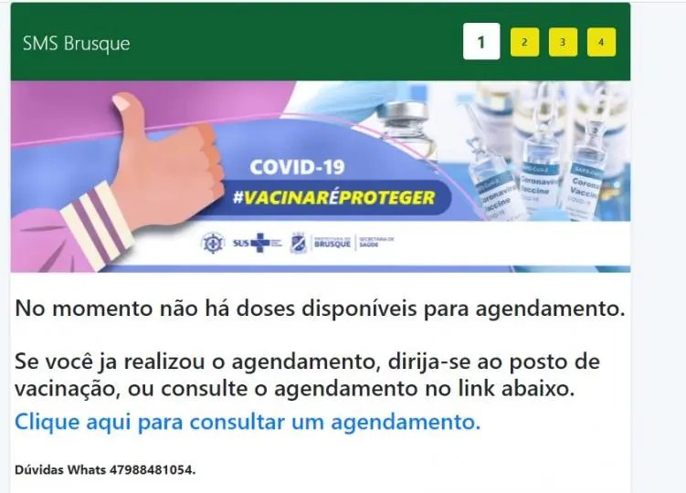 Invas&atilde;o de hacker no sistema do Minist&eacute;rio da Sa&uacute;de implica nos agendamentos em Brusque, diz prefeitura