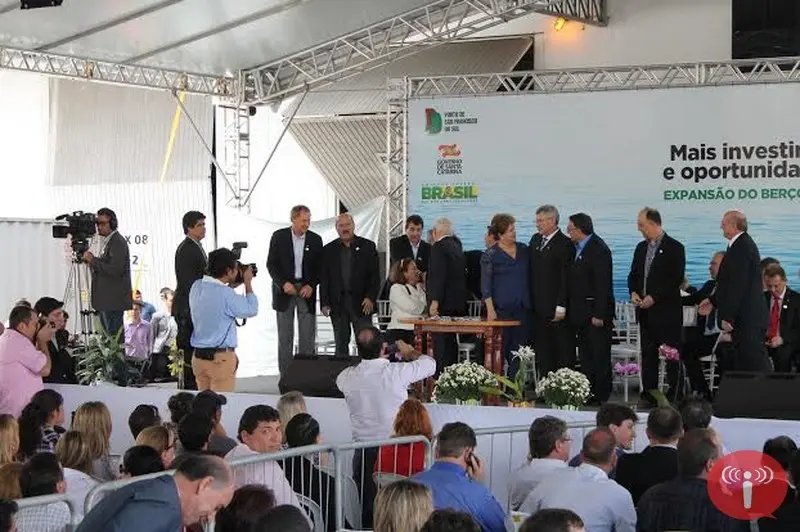 Dilma visita a região