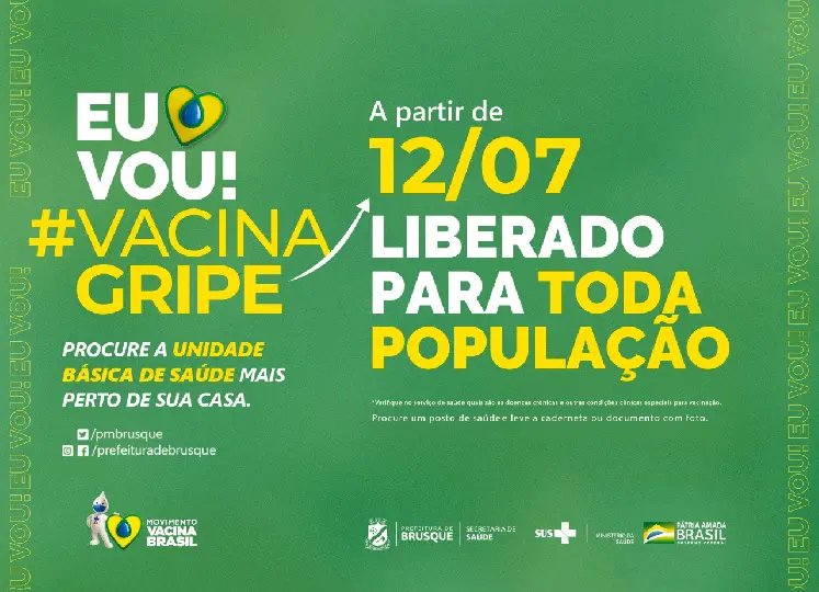 Influenza: Campanha de Vacina&ccedil;&atilde;o &eacute; prorrogada e aberta a toda a popula&ccedil;&atilde;o
