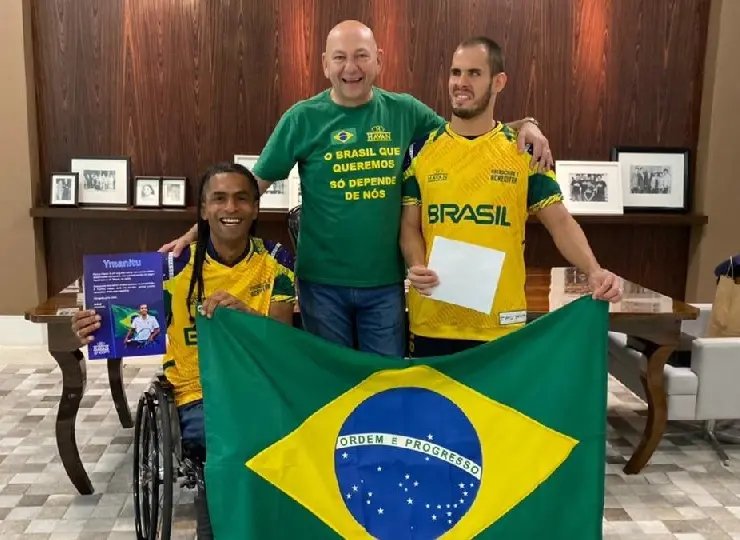Atletas paral&iacute;mpicos confirmados para T&oacute;quio visitam Havan 