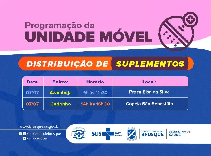 Unidade M&oacute;vel distribui suplementos na Azambuja e no Cedrinho nesta quarta-feira