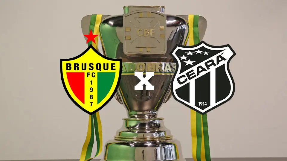 Ceará será o adversário do Brusque na Copa do Brasil