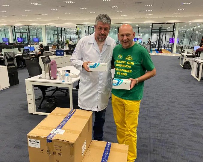 Empres&aacute;rios doam dois mil testes de Covid-19 para Brusque