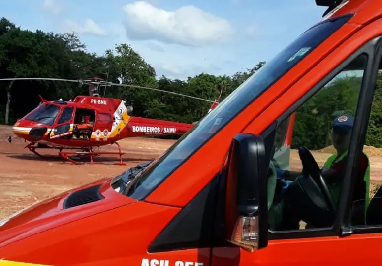 Arcanjo desloca v&iacute;tima de Guabiruba para hospital em Itaja&iacute;