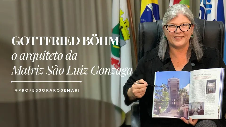 Reitora da UNIFEBE lan&ccedil;a v&iacute;deo sobre o arquiteto alem&atilde;o Gottfried B&ouml;hm